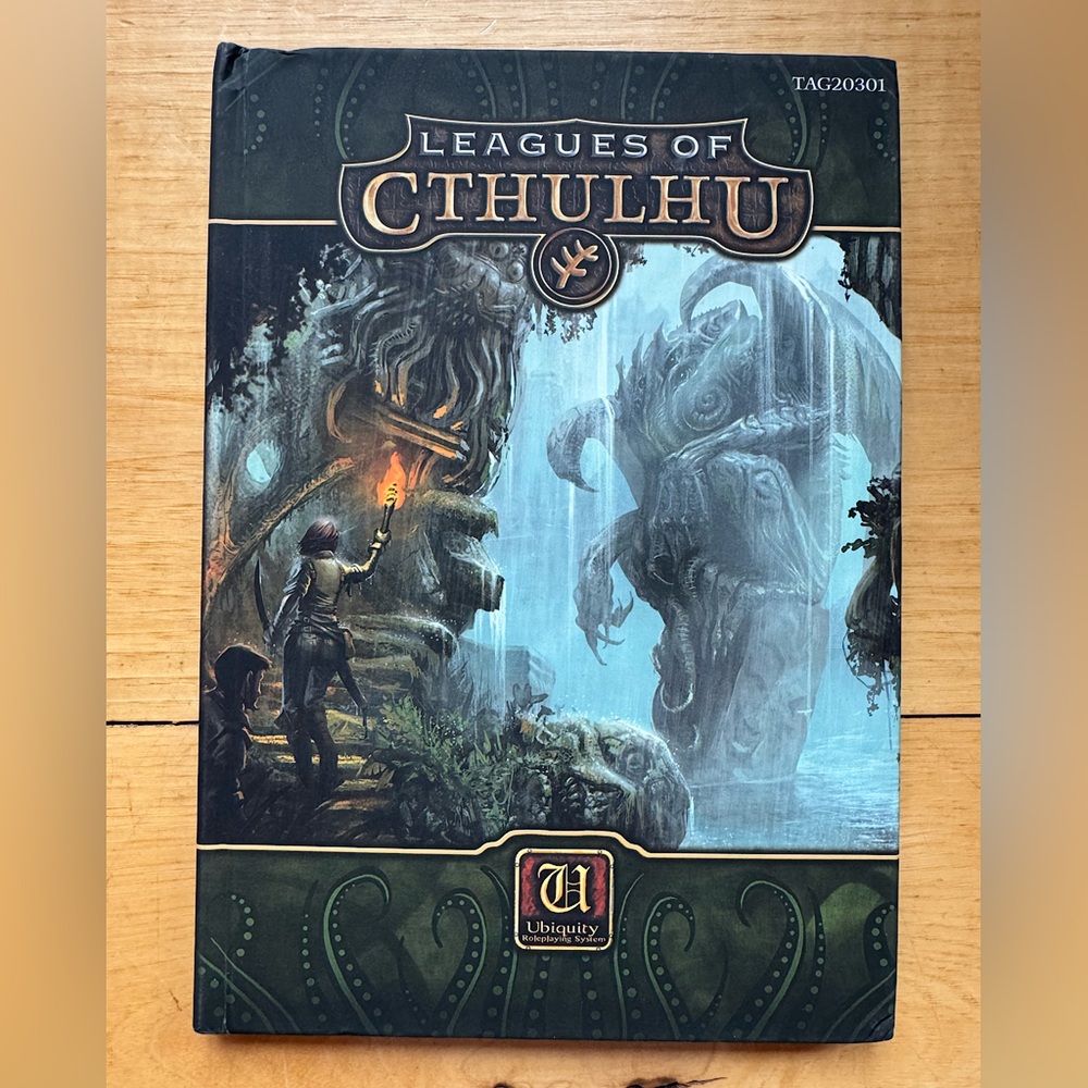 Leagues of Cthulhu Triple Ace Games RPG Ubiquity Wiggy Wade Williams TAG20301